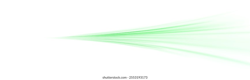 Png estilo tecnológico futurista. Png fondo abstracto con líneas de velocidad. Fondo abstracto de Vector de rayos de color de neón. Las líneas de luz de la carretera tienen un fondo de luz verde que crea sensación de movimiento