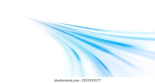 Png estilo tecnológico futurista. Png fondo abstracto con líneas de velocidad. Fondo abstracto de Vector de rayos de color de neón. Las líneas de luz de la carretera con un fondo de luz azul creando sensación de movimiento