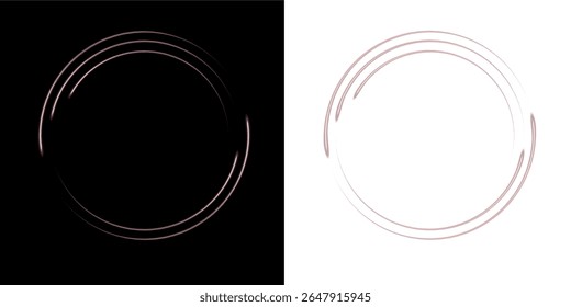 Anéis dourados brilhantes de PNG, círculos luminosos radiantes, efeito halo de ouro brilhante, brilho de loop brilhante, luz brilhante brilhante, brilho dourado luxuoso, iluminação de anel piscando, orbes de luz mágica.