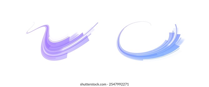 Png faísca brilhante trilha de espiral traçado em fundo azul escuro. Png abstrato linhas de luz de movimento e velocidade. Linha de luz se movendo com a velocidade.