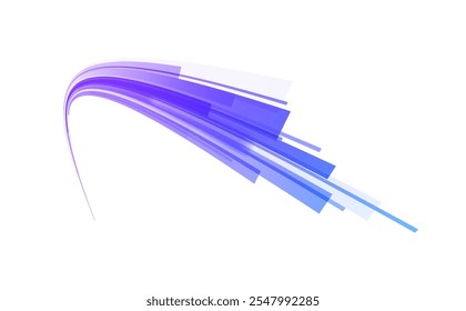 Png glühender Funken wirbeln Trail auf dunkelblauem Hintergrund. Png abstrakte Lichtlinien von Bewegung und Geschwindigkeit. Lichtlinie bewegt sich mit Geschwindigkeit.