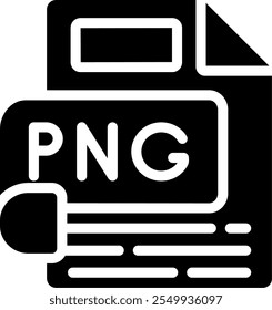 PNG Glyph Icon Vector Design