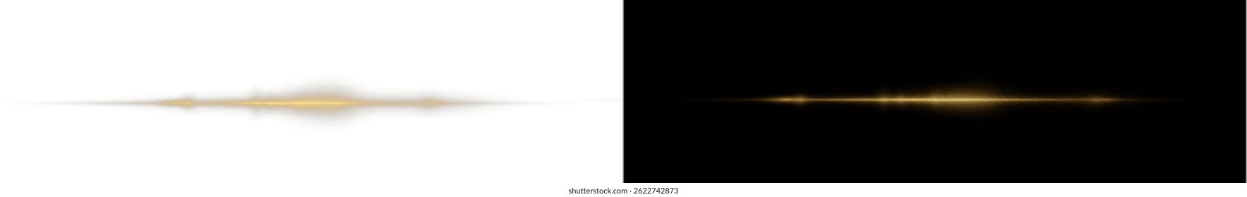 PNG golden glow with sparkling dust and light trails. Abstract vector flare with luxury shine and shimmer. Perfect for fashion, festive, or elegant background design