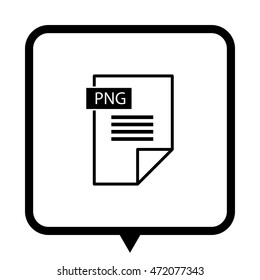 png icon - black vector icon ; message bubble