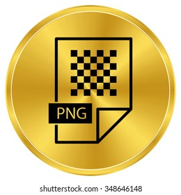 png icon - gold vector icon