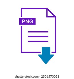 Png icon on white background. file Png download icon.