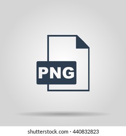 PNG Icon. Vector concept illustration for design.