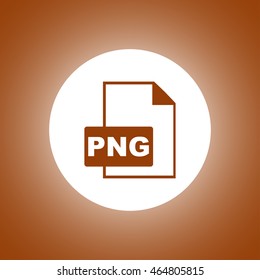 PNG Icon. Vector concept illustration for design.