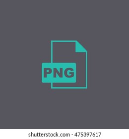 PNG Icon. Vector concept illustration for design.