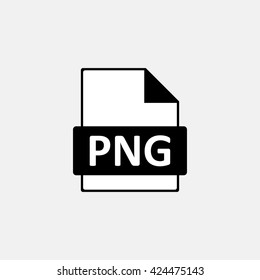 PNG image file extension icon.