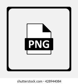 PNG image file extension icon.