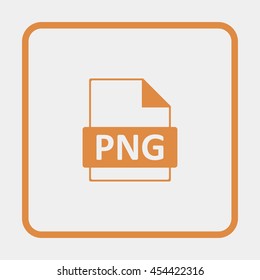 PNG image file extension icon.