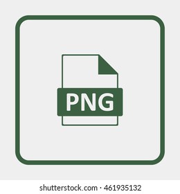PNG image file extension icon.