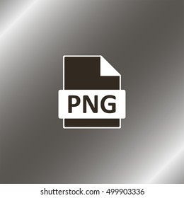 PNG image file extension icon.