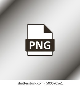 PNG image file extension icon.