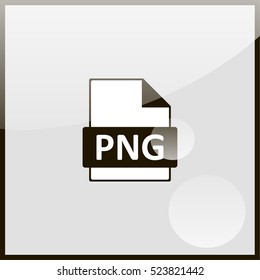 PNG image file extension icon.