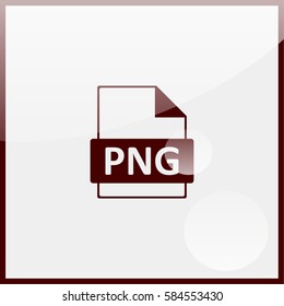 PNG image file extension icon.