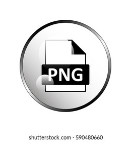 PNG image file extension icon.