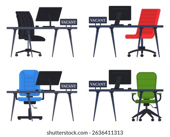 PNG job vacancy poster with yellow ad and creative announcement in social media style including office worker or ceo arm illustration for employee search and hire banner