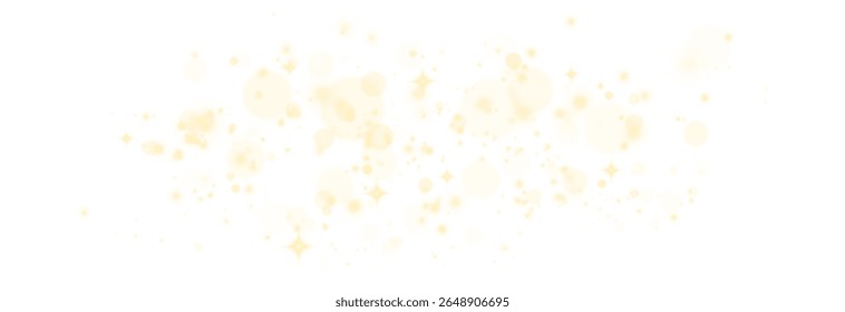 PNG Lens flare special effect, sparkling magic light dust. PNG effect bright flash yellow, vector shiny, shining magic spark, png glow glitter christmas.