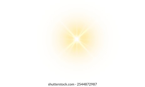 
Png efeito de luz sobre um fundo branco. Brilho Png da estrela de destaque brilha. Png luz de estádio de cor amarelo. Luz solar, iluminação Spot com inserções estroboscópicas. Chama a atenção com uma estrela.	