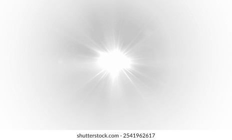 Png Light effects. Isolated white transparent light effects, glare, explosion, sparkle, dust, line, solar flare, spark and stars, spotlight, curve rotation. Png Sunlight, abstract special effect.