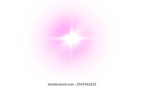 Png Efeitos de luz. Efeitos de luz transparente branca isolada, brilho, explosão, brilho, poeira, linha, erupção solar, faísca e estrelas, luz de spot, rotação de curva. Png Luz do Sol, efeito rosa especial abstrato.