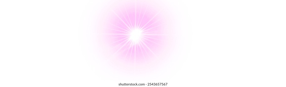 Png Light effects. Isolated white transparent light effects, glare, explosion, sparkle, dust, line, solar flare, spark and stars, spotlight, curve rotation. Png Sunlight, abstract special pink effect.