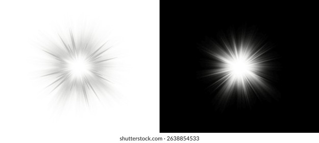 PNG light explosion neon flare, galaxy burst, star sparkle, glowing magic, and vibrant festive shine for digital, fantasy, or party-inspired abstract designs.