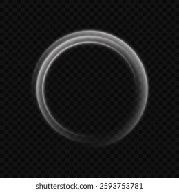 PNG Light White Twirl. Curve white line light effect. Abstract luxury white light vector flare semicircle and spark light effect. Glowing white circle. PNG isolated set of round sparks or round lights