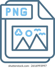 PNG Line Two Colour Icon