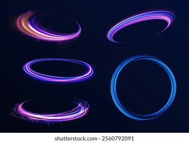 Png luminous silver circle. Light silver pedistal, podium, platform, table. To center a bright flash, png, effect, wave,neon,line. Curve light effect of silver line. 