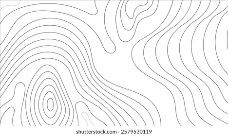 PNG Monochrome Abstract Wavy Contour Background. Modern Topographic Design