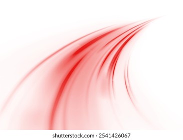 Png neon rays vector abstract background. Red Futuristic technological style. Png Abstract background with speed lines. Vector illustration. Futuristic. The light lines of the road are red