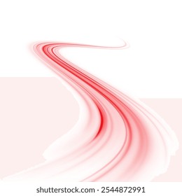 Png neon rays vector abstract background. Red Futuristic technological style. Png Abstract background with speed lines. Vector illustration. Futuristic. The light lines of the road are red