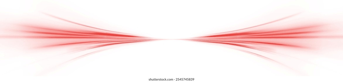 Fondo abstracto de Vector de rayos de neón Png. Estilo tecnológico futurista rojo. Png fondo Abstractas con líneas de velocidad. Ilustración vectorial. Futurista. Las líneas de luz de la carretera son rojas