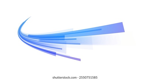 Png neon stripes in the form of drill, turns and swirl. Png speed of light concept background. Abstract background rotational border lines.