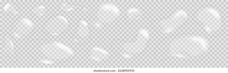 PNG raindrop drip with sprinkle and spot on window surface in pure water texture with realistic tear globule and shiny transparent freshness on wet glass