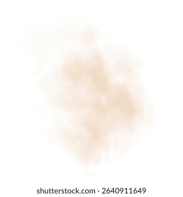 PNG Realistic Sand Dust Swirl with Fine Floating Grains and Transparent Background for Nature or Weather Scene