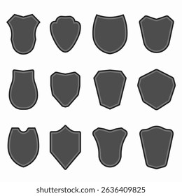 PNG shield emblem with football club badge and vintage design in vector outline for team security or military protection icon with isolated graphic label on white background