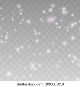 Png snow Vector heavy snowfall, snowflakes in different shapes and forms. Snow flakes, snow background. Falling Christmas	