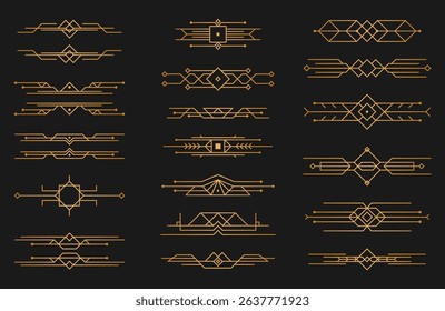 PNG square label with gold texture and ancient decorative line in fantasy game design for ui element or 1920 art deco illustration on black background