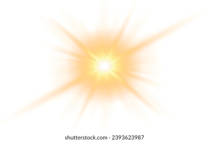 PNG sunlight special lens flare light effect. Stock royalty free.	