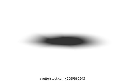 Png transparent shadows. Shadow strips. Realistic shadow effect on a transparent background. Different shapes, page separation vectors. Round and oval, square, rectangular shadows. Vector illustrat