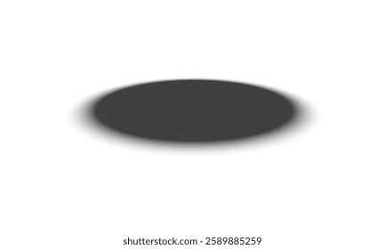 Png transparent shadows. Shadow strips. Realistic shadow effect on a transparent background. Different shapes, page separation vectors. Round and oval, square, rectangular shadows. Vector illustrat
