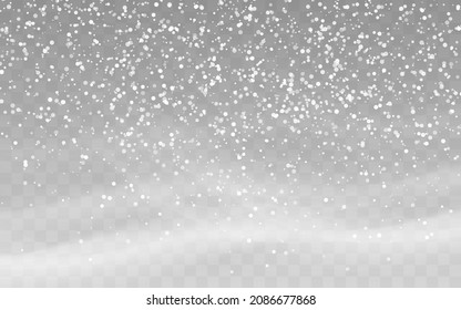 Png Vector heavy snowfall, snowflakes in different shapes and forms. Snow flakes, snow background. Falling Christmas	