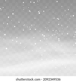 Png Vector heavy snowfall, snowflakes in different shapes and forms. Snow flakes, snow background. Falling Christmas	