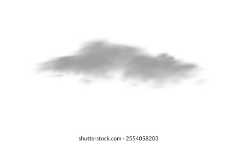 Png vector isolated smoke. White smoke texture on a transparent black background. Png Special effect of steam, smoke, fog, clouds. Transparent background. White cloudiness, mist, smog, dust, vapor.