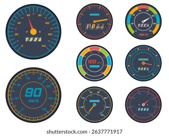 PNG vector meter with financial measure and rating level for mortgage or credit success in web graphic showing poor to excellent satisfaction in flat design with progression chart