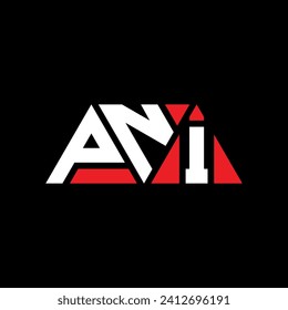 Diseño del logotipo de la letra del triángulo PNI con forma de triángulo. Monograma de diseño del logotipo del triángulo PNI. Plantilla de logotipo vectorial de triángulo PNI con color rojo. Logo triangular PNI Diseño sencillo, elegante y lujoso.